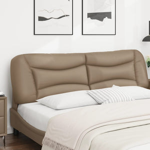 Kopfteil Kissen Cappuccino-Braun 180 cm Kunstleder