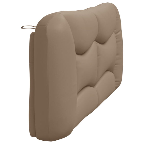 Kopfteil Kissen Cappuccino-Braun 180 cm Kunstleder