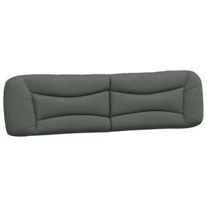 Kopfteil Kissen Dunkelgrau 200 cm