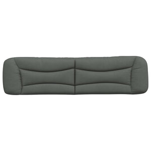 Kopfteil Kissen Dunkelgrau 200 cm