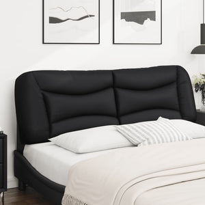 Kopfteil Kissen Hvar Schwarz 152cm Kunstleder