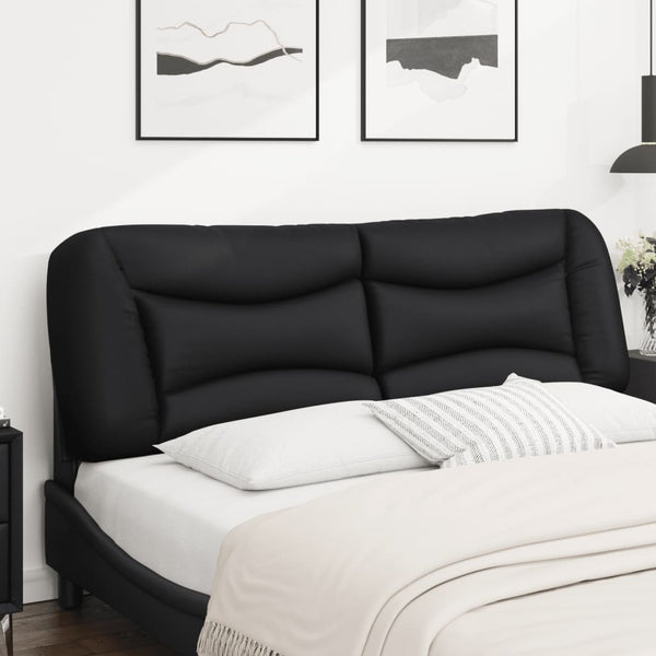 Kopfteil Kissen Hvar Schwarz 152cm Kunstleder