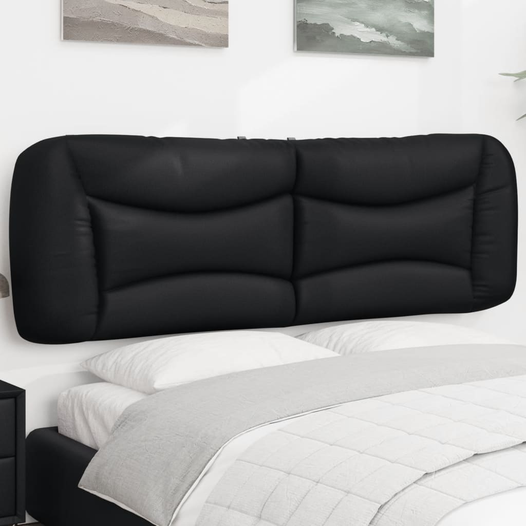 Kopfteil Kissen Hvar Schwarz 152cm Kunstleder