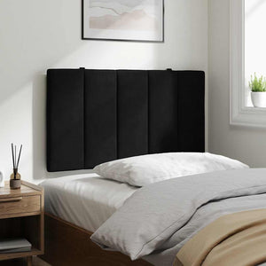 Schwarzes Samt Kopfteil-Kissen Hanko 80 cm