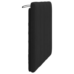 Schwarzes Samt Kopfteil-Kissen Hanko 80 cm