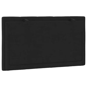 Schwarzes Samt Kopfteil-Kissen Hanko 80 cm
