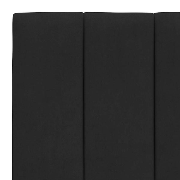 Schwarzes Samt Kopfteil-Kissen Hanko 80 cm