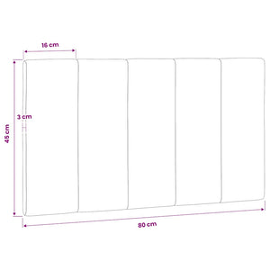 Schwarzes Samt Kopfteil-Kissen Hanko 80 cm