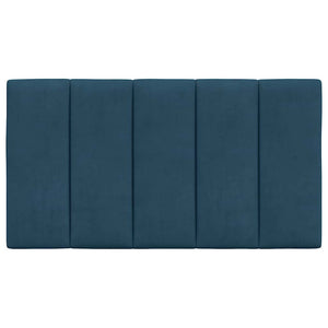 Kopfteil Kissen Hanko Blau Samt 80 cm