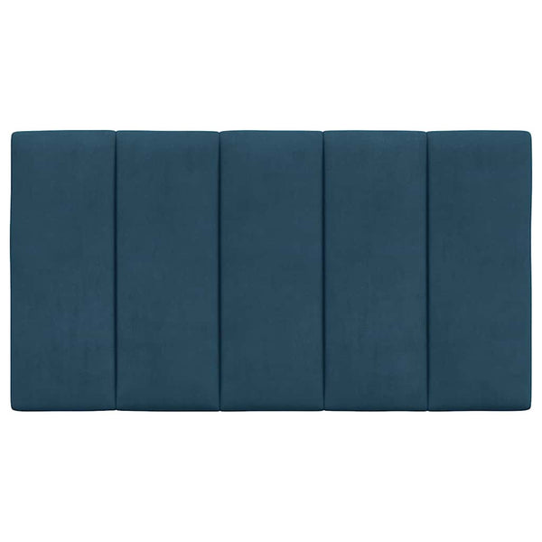 Kopfteil Kissen Hanko Blau Samt 80 cm
