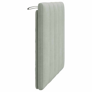 Kopfteil Kissen Hanko Hellgrau 90cm Samt