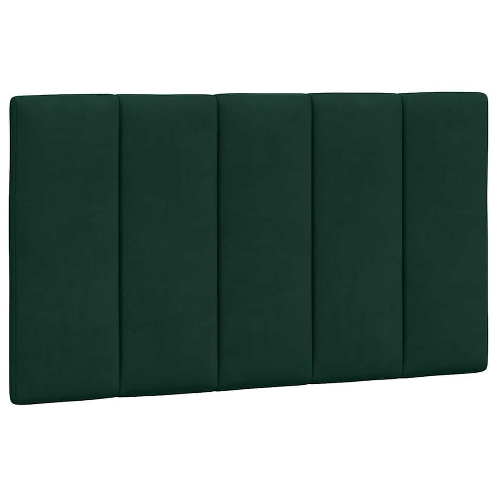 Kopfteil Kissen Hanko Dunkelgrün 90 cm Samt