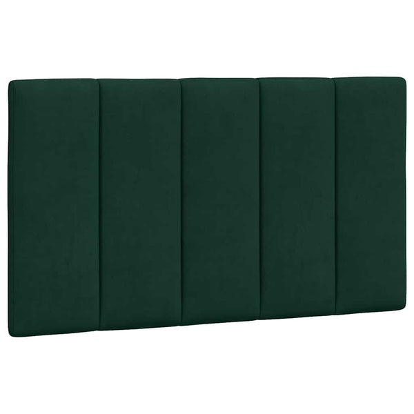 Kopfteil Kissen Hanko Dunkelgrün 90 cm Samt