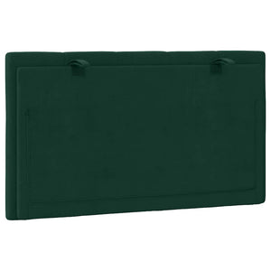 Kopfteil Kissen Hanko Dunkelgrün 90 cm Samt