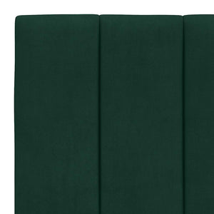 Kopfteil Kissen Hanko Dunkelgrün 90 cm Samt