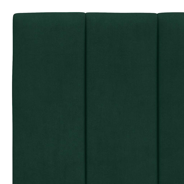 Kopfteil Kissen Hanko Dunkelgrün 90 cm Samt