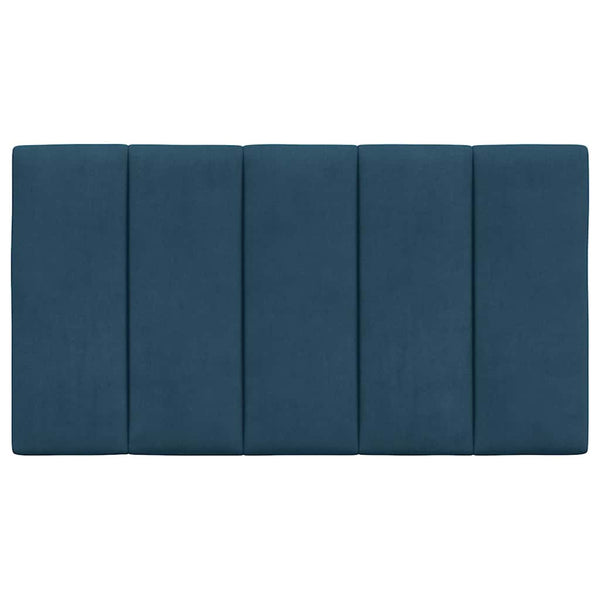 Kopfteil-Kissen Hanko Blau 90cm Samt