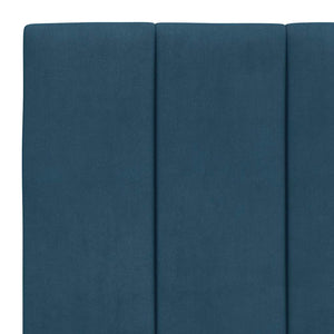 Kopfteil-Kissen Hanko Blau 90cm Samt