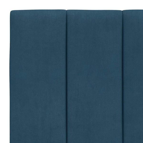 Kopfteil-Kissen Hanko Blau 90cm Samt
