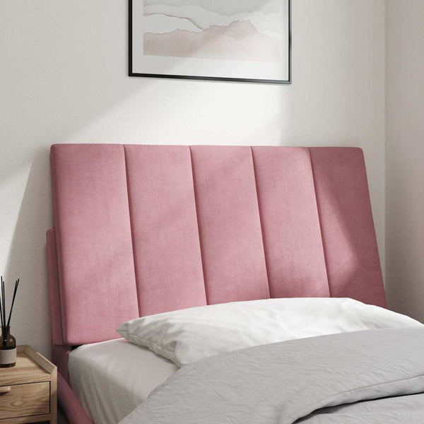 Kopfteil-Kissen Hanko Rosa 90 cm Samt