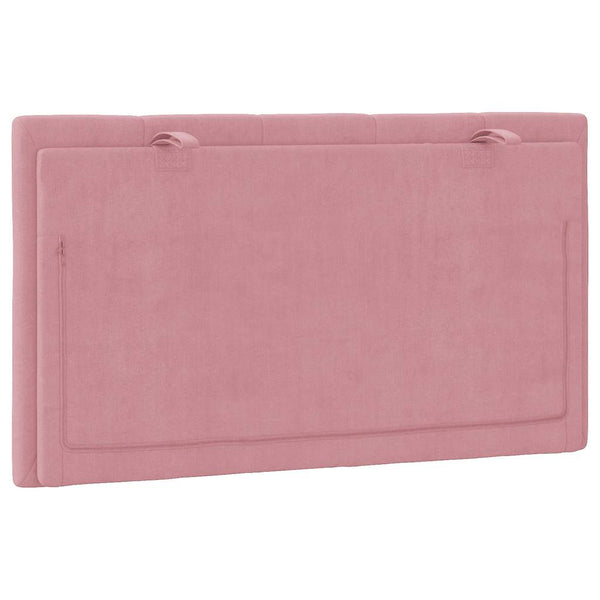 Kopfteil-Kissen Hanko Rosa 90 cm Samt