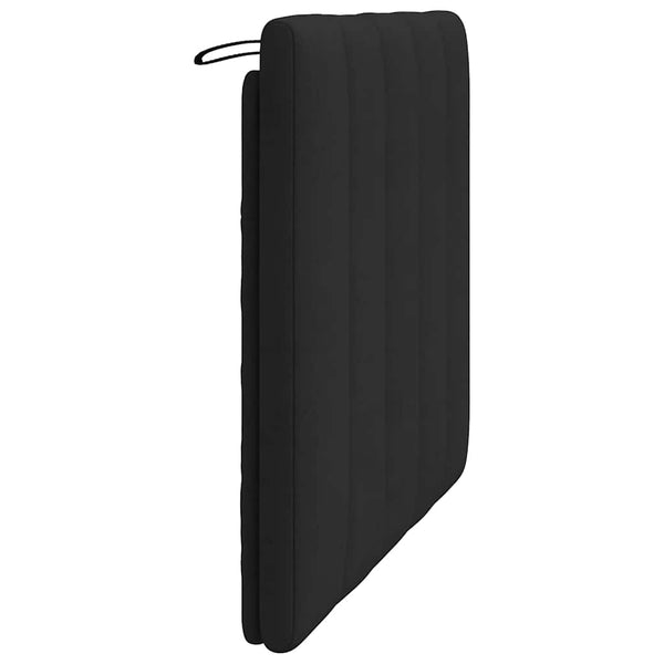 Schwarzes Samt Kopfteil-Kissen Hanko 100 cm