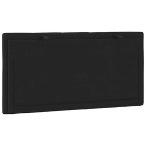 Schwarzes Samt Kopfteil-Kissen Hanko 100 cm