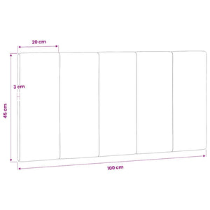 Schwarzes Samt Kopfteil-Kissen Hanko 100 cm