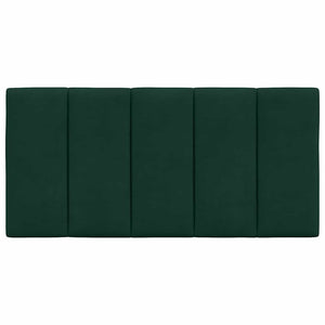 Kopfteil Kissen Hanko Dunkelgrün Samt 100 cm