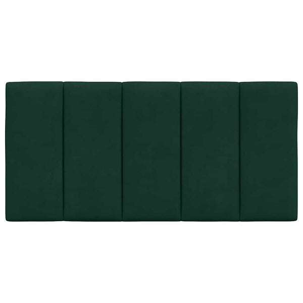 Kopfteil Kissen Hanko Dunkelgrün Samt 100 cm