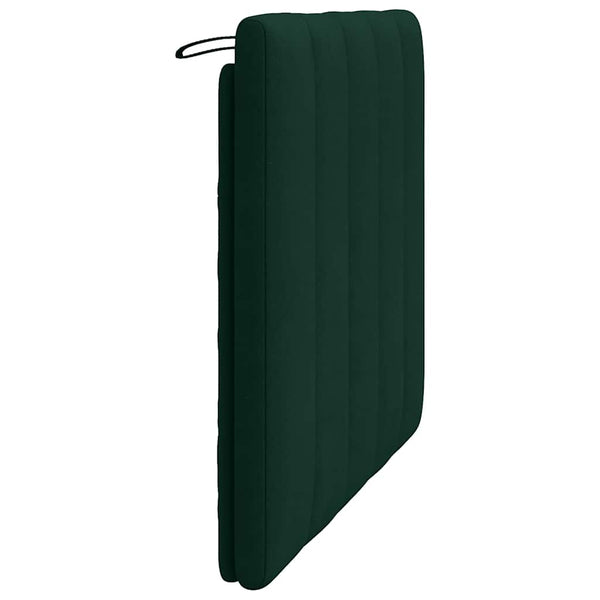 Kopfteil Kissen Hanko Dunkelgrün Samt 100 cm