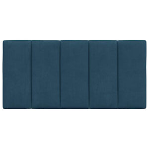 Kopfteil-Kissen Hanko Blau 100 cm Samt