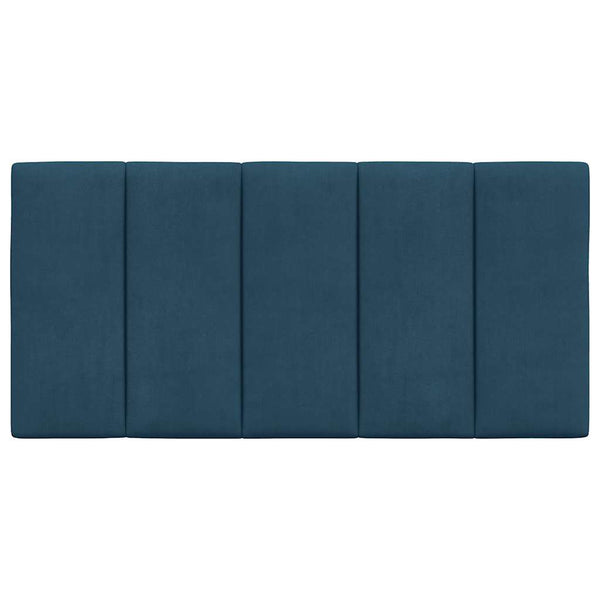 Kopfteil-Kissen Hanko Blau 100 cm Samt