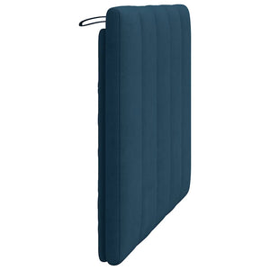 Kopfteil-Kissen Hanko Blau 100 cm Samt