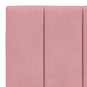 Kopfteil Kissen Hanko Rosa 100cm Samt