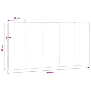 Kopfteil Kissen Hanko Rosa 100cm Samt