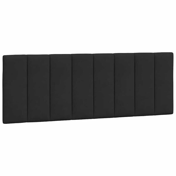 Schwarzes Samt Kopfteil-Kissen Hanko 120 cm