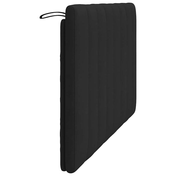 Schwarzes Samt Kopfteil-Kissen Hanko 120 cm