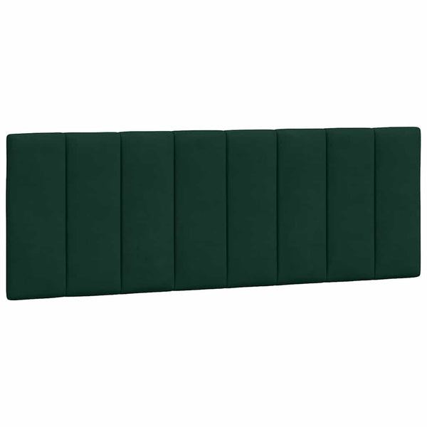 Kopfteil-Kissen Hanko Dunkelgrün Samt 120cm