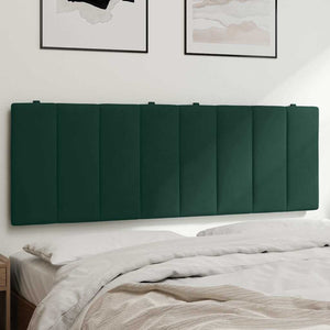 Kopfteil-Kissen Hanko Dunkelgrün Samt 120cm