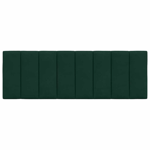 Kopfteil-Kissen Hanko Dunkelgrün Samt 120cm