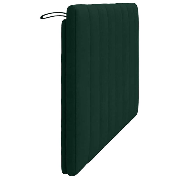Kopfteil-Kissen Hanko Dunkelgrün Samt 120cm