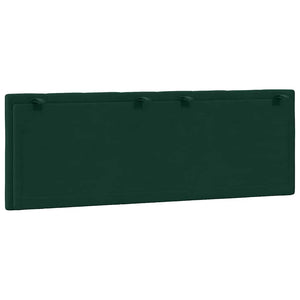 Kopfteil-Kissen Hanko Dunkelgrün Samt 120cm