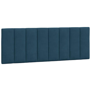 Kopfteil Kissen Hanko Blau 120 cm Samt