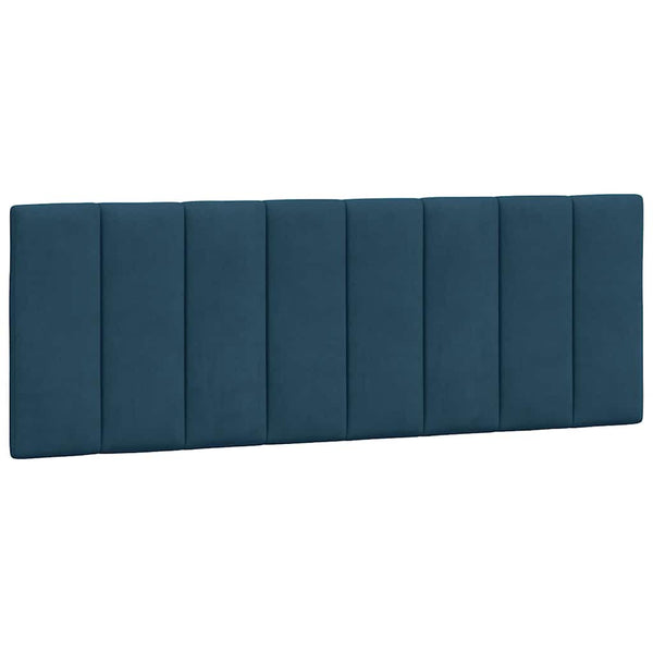 Kopfteil Kissen Hanko Blau 120 cm Samt