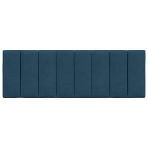 Kopfteil Kissen Hanko Blau 120 cm Samt