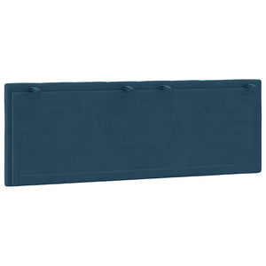 Kopfteil Kissen Hanko Blau 120 cm Samt