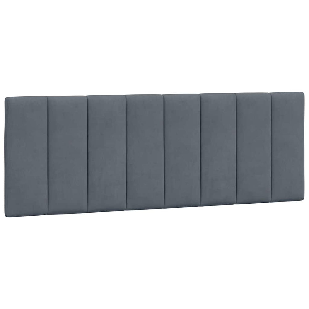 Kopfteil-Kissen Hanko Dunkelgrau 140cm Samt