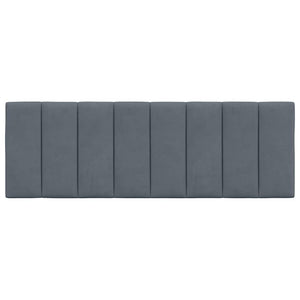 Kopfteil-Kissen Hanko Dunkelgrau 140cm Samt