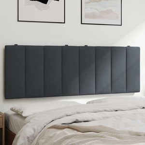 Kopfteil-Kissen Hanko Dunkelgrau 140cm Samt